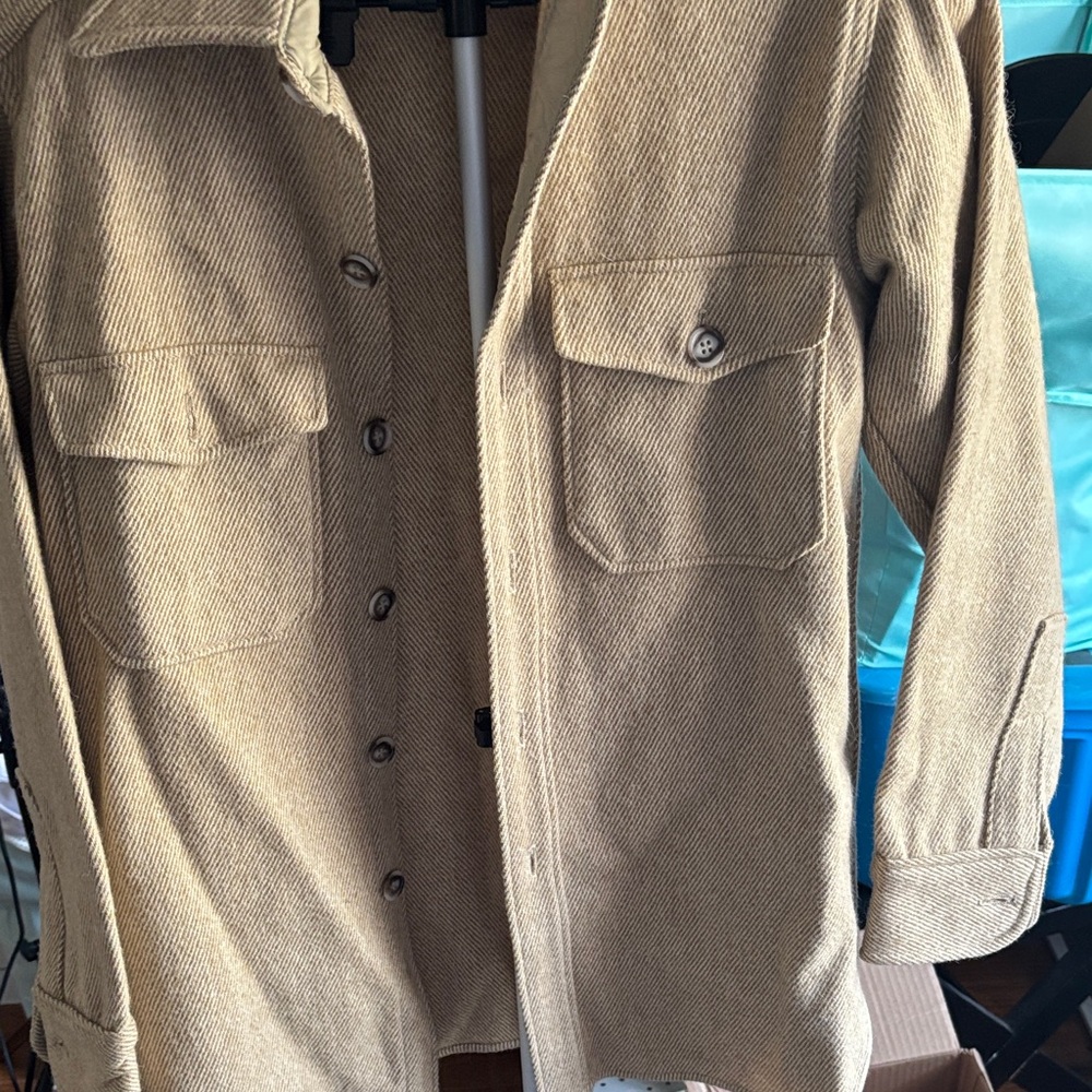 Woolrich Women's Beige Button Down Shirt